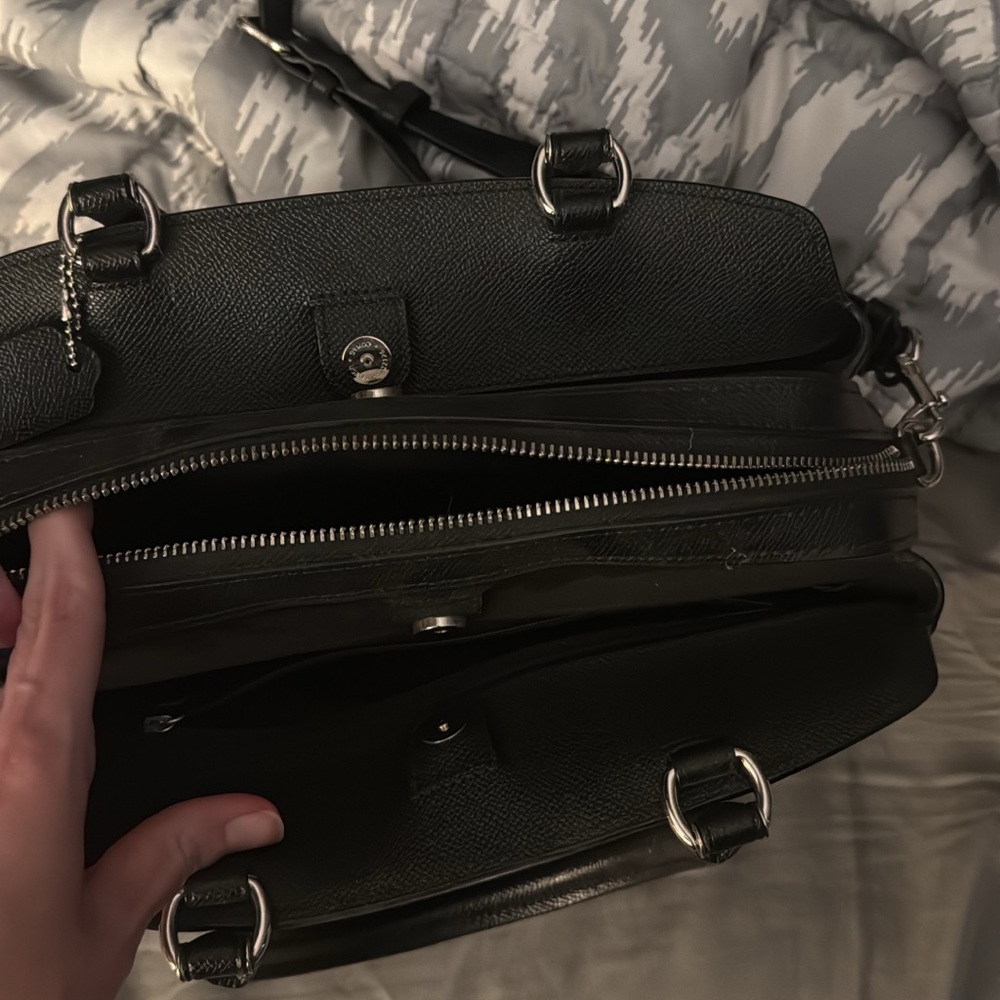 Coach Black Leather Satchel